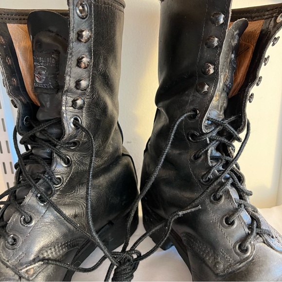 Vintage Carolina Sub Zero Leather Boots 9.5 Steel Toe Thinsulate USA Black - Picture 5 of 7